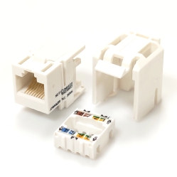 Модуль неэкранированный U250, 1xRJ45, Keystone, кат.6, Corning