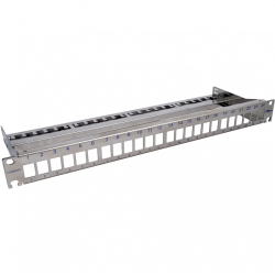 Патч-панель для 24 модулей Keystone, 1U, 19, Corning
