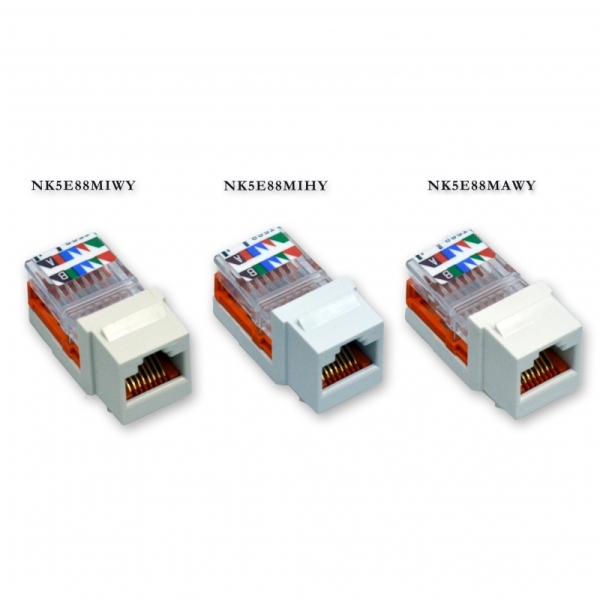 Модуль Keystone RJ45, кат. 5e, UTP, белый, Panduit NetKey