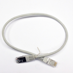 Патч-корд U/FTP, 0.5 м, кат. 6А, 30AWG Slim, LW