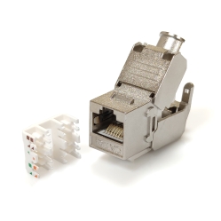 Модуль KeyStone RJ45 STP, кат. 6a, Slim, LW