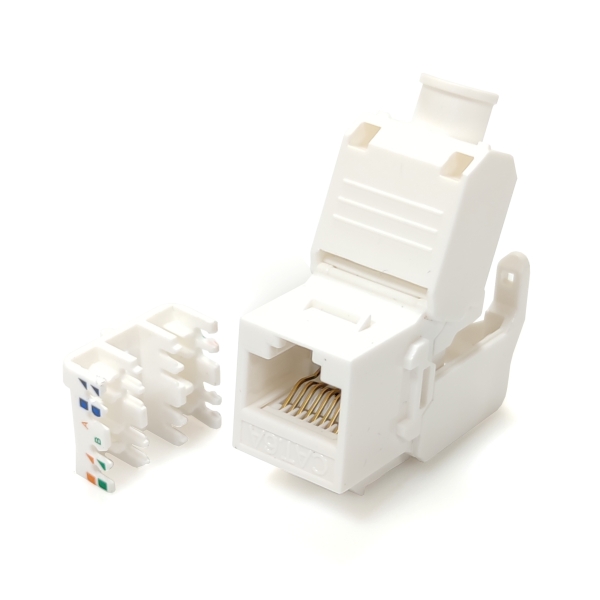 Модуль KeyStone RJ45 UTP, кат. 6A, Slim, LW
