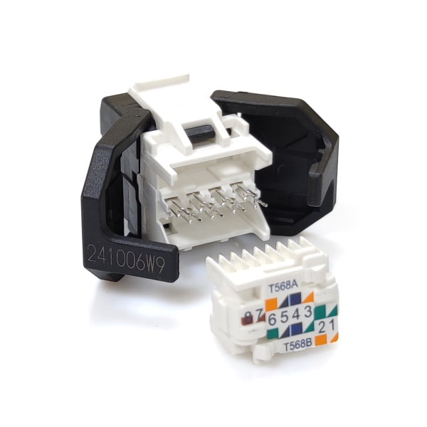 Модуль Keystone UTP RJ45 кат. 6, черный, Corning