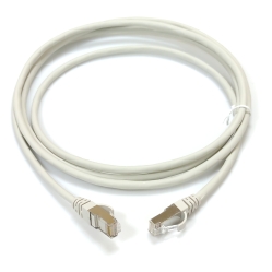 Патч-корд кат. 5e, RJ45-RJ45, серый, 1м, F/UTP, LSZH