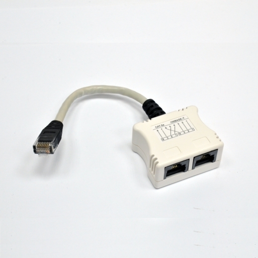 Разветвитель витой пары, UTP, 1х2RJ-45