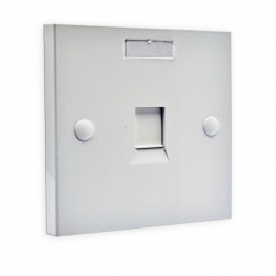 Рамка 86×86 под один модуль KeyStone, с шторкой, EPNew