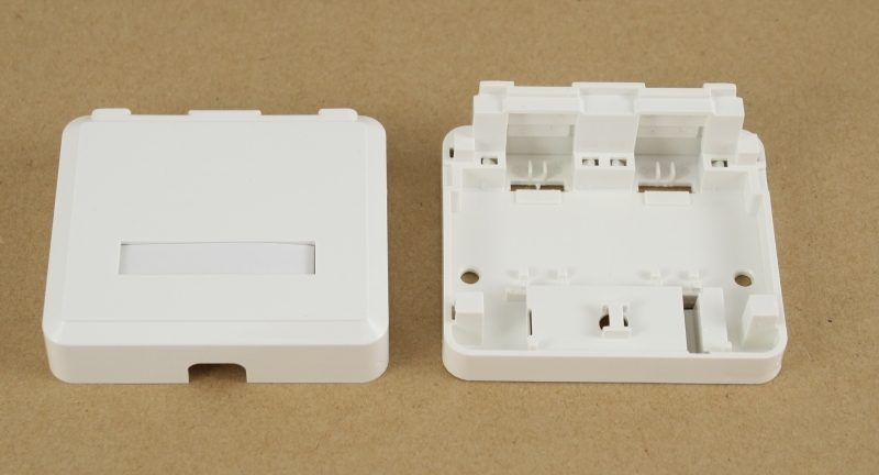 Розетка наружная для 2хRJ45 без модулей в KeyStone, Kingda