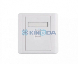 Рамка 86×86 под один модуль KeyStone,со шторкой, Kingda