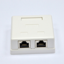 Розетка внешняя 2хSTP, кат. 6, RJ45, EPNew