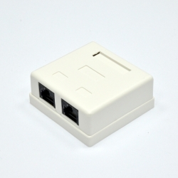 Розетка внешняя 2хUTP, кат. 6, RJ45, EPNew