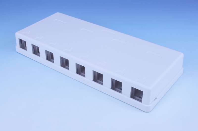 Розетка внешняя под 8 модулей Keystone, EPNew