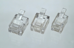 Коннектор телефонный RJ11, 4p4c.