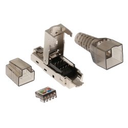 Коннектор RJ45 кат. 6A, экранированный, безинструментальный