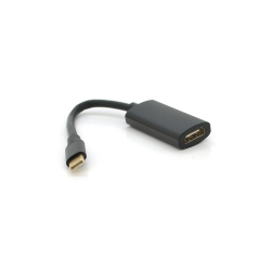 Конвертер Type-C (папа) / HDMI(мама), 15cm, круглый ,Black-gray