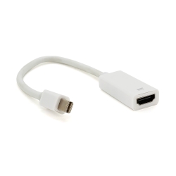 Конвертер mini Display Port (папа) на HDMI(мама) 30cm, White, 4K / 2K, Пакет