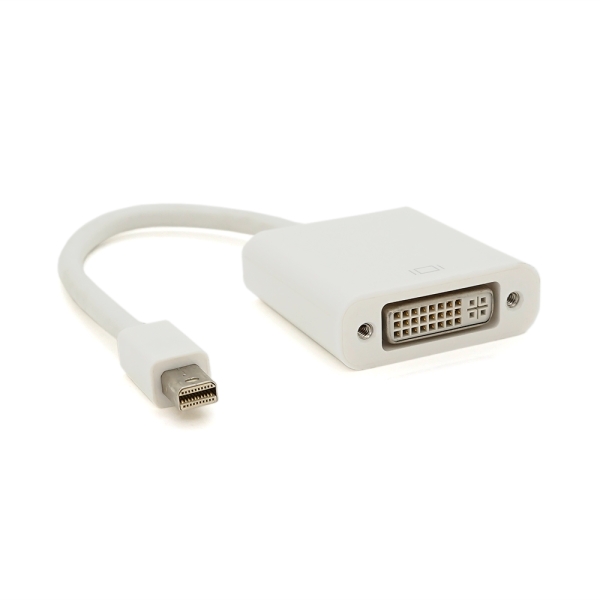 Конвертер mini Display Port (папа) на DVI(мама) 30cm, White, 4K / 2K, Пакет