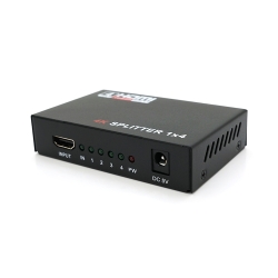 Активный HDMI сплитер 1=4 порта, 3D, 1080Р, 1,4 версия, DC5V / 2A Q50, Box