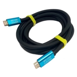 Кабель Merlion HDMI-HDMI 4Kx2K Ultra HD, 10.0m, v2,0, круглый Black, коннектор Blue, Blister-box, Q20