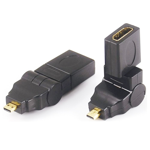Переходник microHDMI(папа)-HDMI(мама) 360deg;