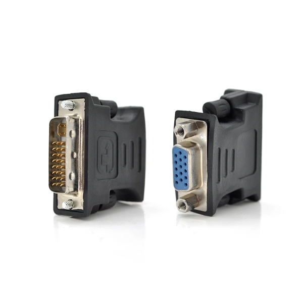 Переходник VGA(мама) / DVI-I 24+5 (папа) Black Q50