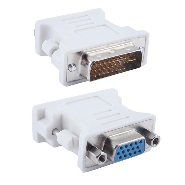 Переходник VGA(мама) / DVI-I 24+5 (папа) Grey Q50