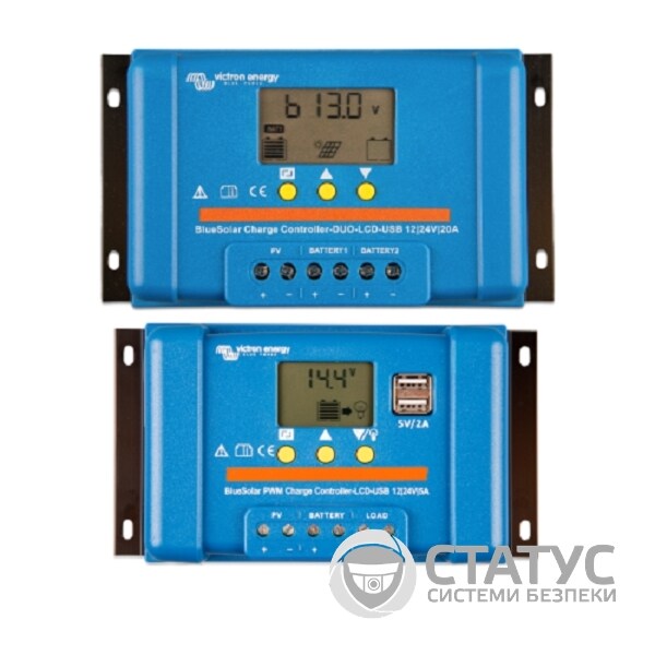 Контроллер заряда Victron Energy BlueSolar PWM-LCDUSB 12/24V-30A (30A, 12/24В)