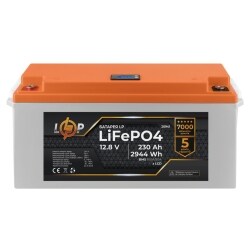 Аккумулятор LP LiFePO4 LCD 12V (12,8V) - 230 Ah (2944Wh) (BMS 100A/50A) пластик
