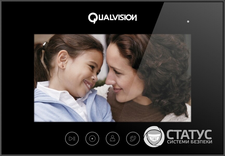 Видеодомофон Qualvision QV-IDS4783 PW Black