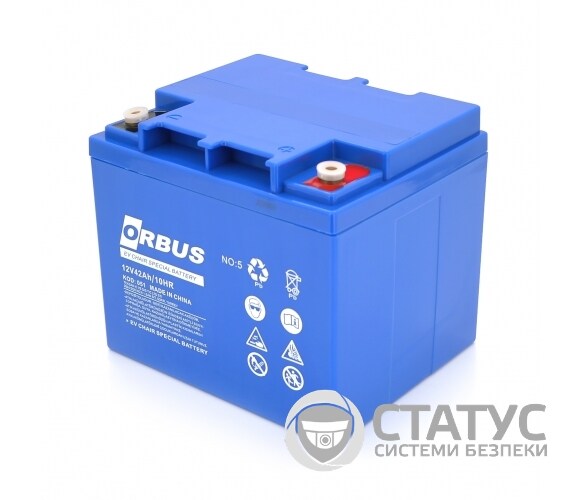 Аккумуляторная батарея ORBUS EN-12-42 GEL 12V 42 Ah