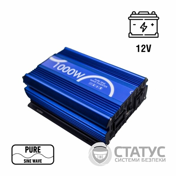 Инвертор напряжения UT-INV1000W 12В-220В (1000Вт, правильная синусоида)