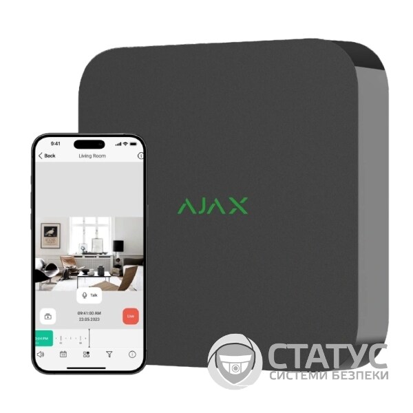 Мережевий відеореєстратор Ajax NVR (16ch) (8EU) black