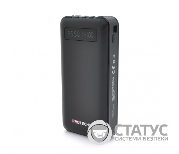 Powerbank ProTech-B05 20000mAh, USB+Type-C+micro, White/Black, (450g), Blister