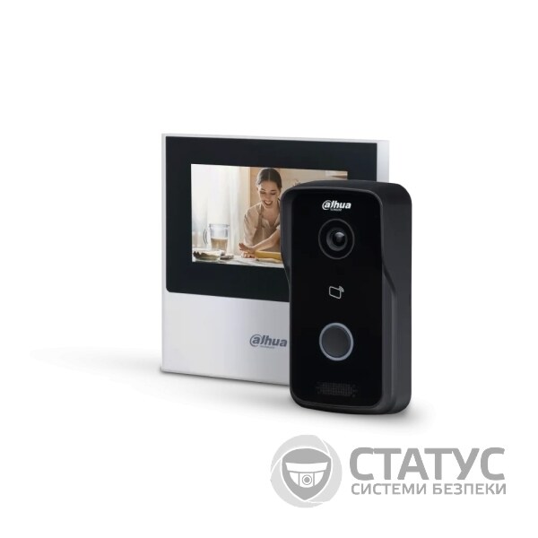 Комплект Dahua Mіні DHI-VTH2611L-WP 4.3 Wi-Fi + DHI-VTO2111D-P-S2