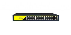 Коммутатор PoE Switch Utex UT-24G20GB (24 RJ 10/100/1000 Мбит/с PoE ,2 Uplink – 1000 Мбит/с, 350W)