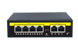 Коммутатор PoE Switch Utex UT-X1006B (4 порта 100 М РОЭ / 2 порта 100 М UPLINK)