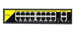 Коммутатор PoE Switch Utex UT-X1620GB (16 РОЭ10 – 100 Мб/с, 2 Uplink – 1000 Мб/с)