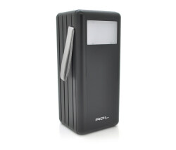 Powerbank ACL PW-108 80000mAh, 4xUSB, 4 кабеля(USB/Micro/Type-C/Lighting), 1,6кг, Black, Box