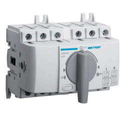 Переключатель нагрузки Hager HIM404 I-0-II 40А 400/690В 4P 7м