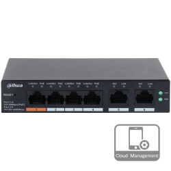 4-портовый управляемый с PoE DH-CS4006-4ET-60
