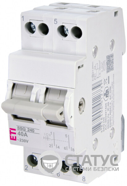 Переключатель нагрузки ETI SSQ 240 1-0-2, 2p 40A (2421425)