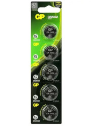 Батарейка CR 2032 GP Lithium -5 штук (3V)