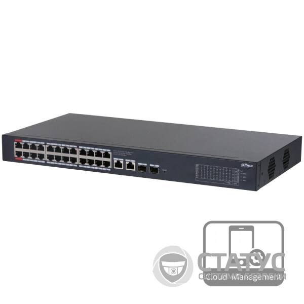 Коммутатор 24 порта управляемый Dahua DH-CS4228-24GT-240 PoE
