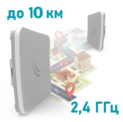 2.4 ГГц Wi-Fi точка доступа с усиленной антенной MikroTik SXTsq Lite2 (RBSXTsq2nD)