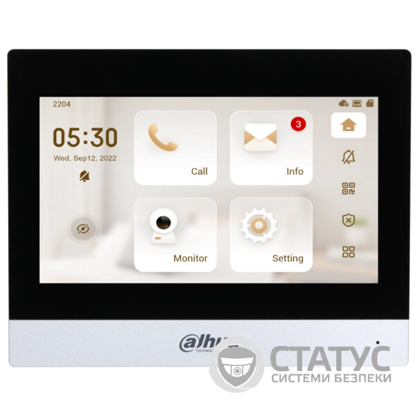 Видеодомофон Dahua DHI-VTH8621KMS-WP 7 дюймов Wi-Fi