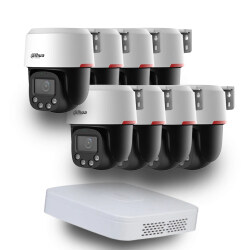 Dahua WizColor Kit - Buy and Try! (8х DH-SD2C400NA-B-PV-PRO +1 х NVR2108-I2)